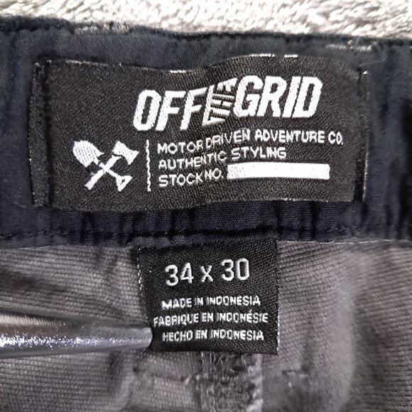 Off The Grid Trailblazer Pant Men 38x30, Tag 34x30 Gray Stretch Cotton Utility - Picture 14 of 15